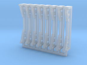 Stanchions V2 in Clear Ultra Fine Detail Plastic