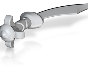 spikey sword (#126) in Clear Ultra Fine Detail Plastic