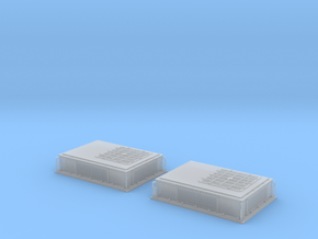 Rooftop-Mounted Air Conditioner Units (O scale) in Clear Ultra Fine Detail Plastic