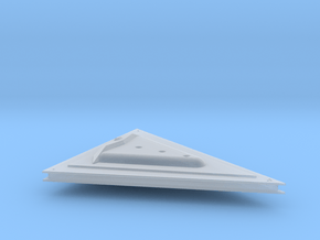 Triangle battleship in Clear Ultra Fine Detail Plastic