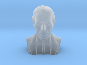 Prince Charles bust in Clear Ultra Fine Detail Plastic