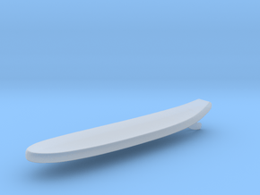 surf board 4 in Clear Ultra Fine Detail Plastic
