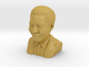 Nelson Mandela bust in Tan Fine Detail Plastic
