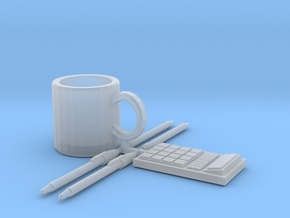 Coffee Mug, and Office Supplies in Clear Ultra Fine Detail Plastic
