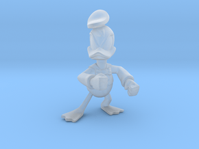 Angry Duck in Clear Ultra Fine Detail Plastic