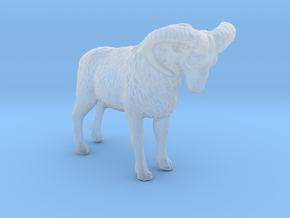 O Scale (1:48) Bighorn Sheep Ram in Clear Ultra Fine Detail Plastic