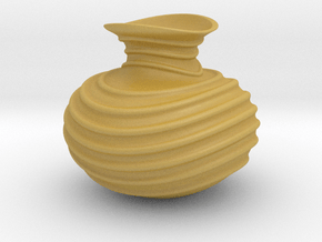 Vase-11 in Tan Fine Detail Plastic