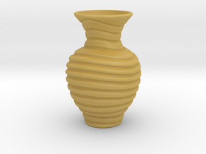 Vase-15 in Tan Fine Detail Plastic
