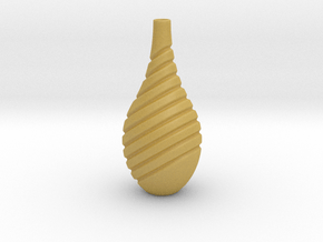 Vase-13 in Tan Fine Detail Plastic