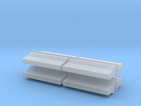 Barrier-FShape-8 in Clear Ultra Fine Detail Plastic