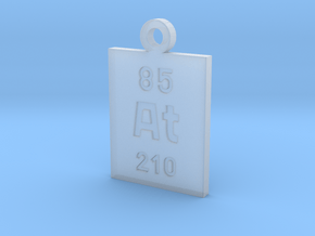 At Periodic Pendant in Clear Ultra Fine Detail Plastic