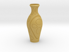 Vase-16 in Tan Fine Detail Plastic