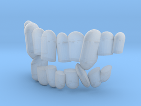 Fabulous Elzing aka 6in scale teeth. in Clear Ultra Fine Detail Plastic