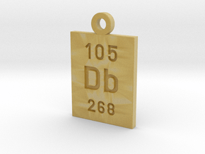 Db Periodic Pendant in Tan Fine Detail Plastic