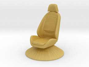 Printle Thing Chair 025 - 1/64 in Tan Fine Detail Plastic
