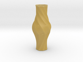 Vase-17 in Tan Fine Detail Plastic