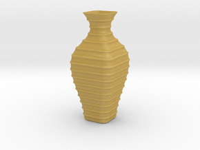 Vase-19 in Tan Fine Detail Plastic
