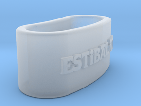ESTIBALITZ 3D Napkin Ring with daisy in Clear Ultra Fine Detail Plastic