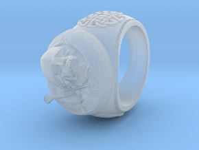 Celtic Grave Signet Ring in Clear Ultra Fine Detail Plastic
