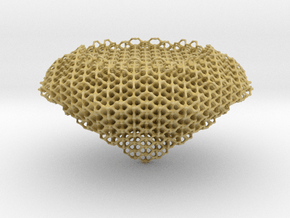 Diamond Hexagon in Tan Fine Detail Plastic