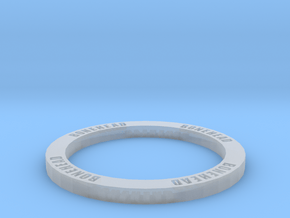 Bonehead ring marker for Fantasy Football - 30mm in Clear Ultra Fine Detail Plastic