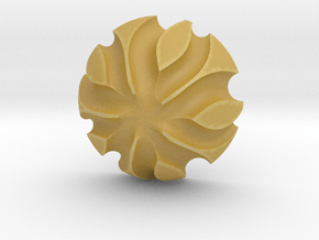 3K Collection - Flower Ring (Top) in Tan Fine Detail Plastic