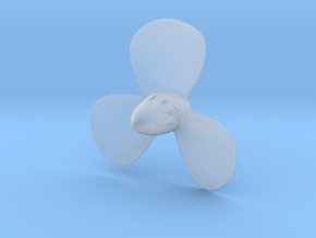 Titanic 3-Bladed Centre Propeller - Scale 1:87 in Clear Ultra Fine Detail Plastic