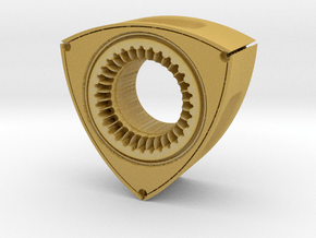 Hollow Rotor with Hexagon Core in Tan Fine Detail Plastic