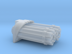 Proteus Pattern Warhound Vulcan Barrels - A in Clear Ultra Fine Detail Plastic