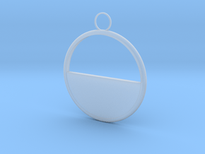 Round Earring in Clear Ultra Fine Detail Plastic