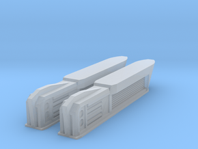 1000 PEA NiteFlyer Nacelles in Clear Ultra Fine Detail Plastic