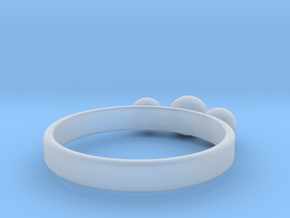 3 Eye Ring in Clear Ultra Fine Detail Plastic
