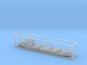 1:1250 scale ship model aldabi in Clear Ultra Fine Detail Plastic