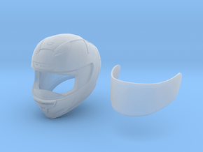 Type Sh motorcycle helmet in Clear Ultra Fine Detail Plastic