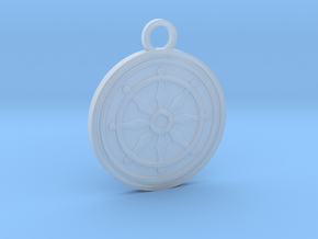 Dharma Wheel in Clear Ultra Fine Detail Plastic