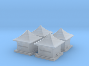 2mm / 3mm Scale China Style House in Clear Ultra Fine Detail Plastic