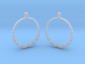 Groovy Earrings in Clear Ultra Fine Detail Plastic