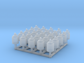 O scale moonshine jugs in Clear Ultra Fine Detail Plastic