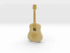 Dollhouse Acoustic Guitar in Tan Fine Detail Plastic