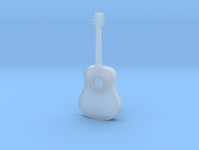 Dollhouse Acoustic Guitar in Clear Ultra Fine Detail Plastic
