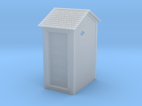 HO Great Northern Single Privy with Vent Screens in Clear Ultra Fine Detail Plastic