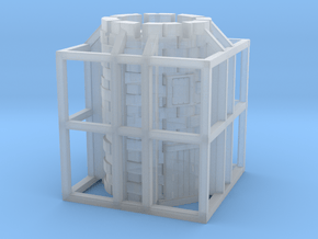 Glacier Corner Tower in Clear Ultra Fine Detail Plastic