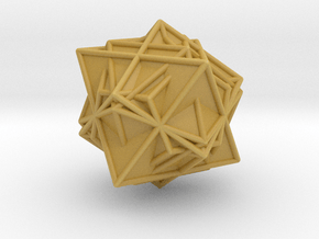 Metatron´s Cube in Tan Fine Detail Plastic
