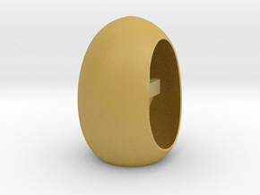 Easter Cross N Halo Inside A Tea Light Egg in Tan Fine Detail Plastic