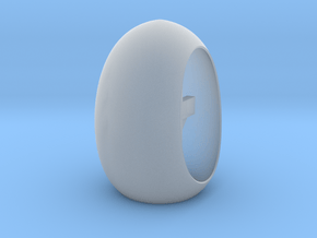 Easter Cross N Halo Inside A Tea Light Egg in Clear Ultra Fine Detail Plastic