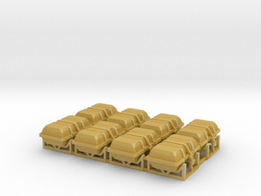 8X Life raft container 8 person - 1:50 in Tan Fine Detail Plastic