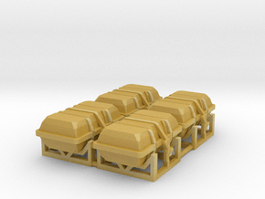 4X Life raft container 8 person - 1:50 in Tan Fine Detail Plastic