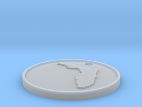 Customizable Coin Tag: Florida Edition in Clear Ultra Fine Detail Plastic