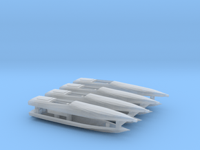 1:350 Cigarette Boats, full hull version in Clear Ultra Fine Detail Plastic