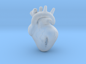 Damaged Heart in Clear Ultra Fine Detail Plastic